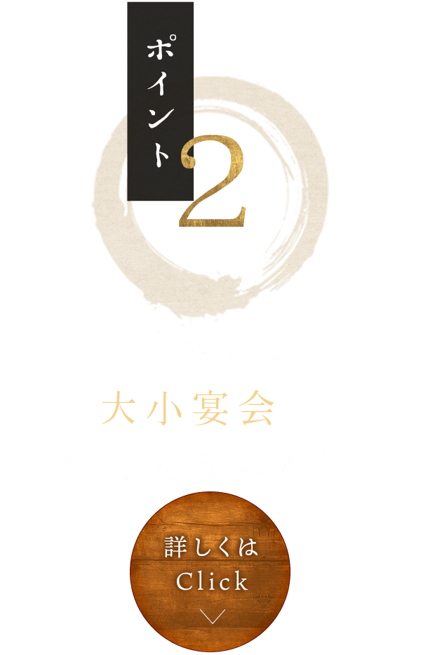 個室アリ大小宴会に